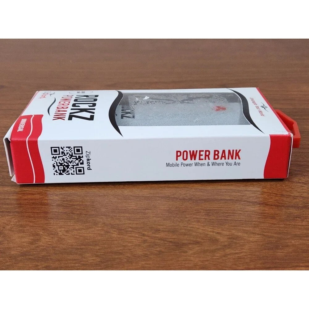 ZipKord Rockz External Power Bank 3600 mAh New Tested Working